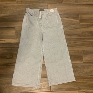 Point Sur High Waisted Crop Wide Leg Size 30 Jeans